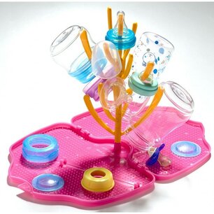 Litaf Shelli - Afdruiprekje voor babyflesjes - Roze Litaf Shelli - Afdruiprekje voor babyflesjes - Roze