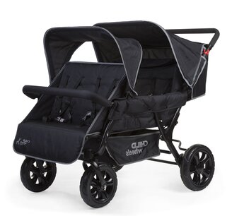 Childhome Wandelwagen Two by Two voor 4 kinderen Childhome Wandelwagen Two by Two voor 4 kinderen