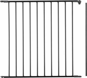 BabyDan Flex verlengdeel 72cm zwart BabyDan Flex verlengdeel 72cm zwart