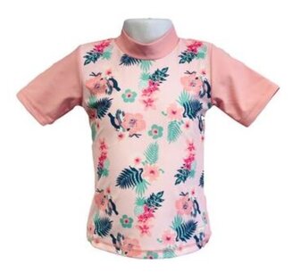 Banz UV-beschermend zwemshirt - roze/bloemen (0-4 jaar) Banz UV-beschermend zwemshirt - roze/bloemen (0-4 jaar)