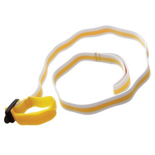 Dreambaby Wrist buddy elastisch wandelkoord | Geel - Wit Dreambaby Wrist buddy elastisch wandelkoord | Geel - Wit
