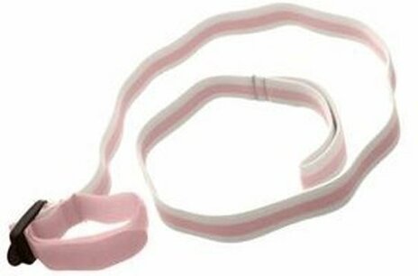 Dreambaby Wrist buddy elastisch wandelkoord | Roze - Wit Dreambaby Wrist buddy elastisch wandelkoord | Roze - Wit