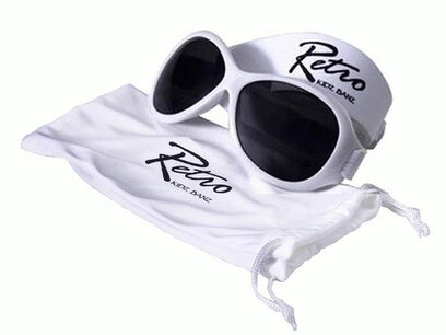 Baby BANZ retro zonnebril wit (0-2 jaar) Baby BANZ retro zonnebril wit (0-2 jaar)
