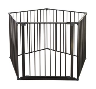DogSpace Rocky L Gate extra hoog 90-221cm zwart| muurbevestiging DogSpace Rocky L Gate extra hoog 90-221cm zwart| muurbevestiging