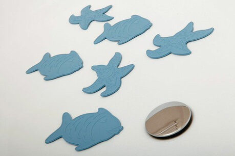 Dreambaby anti-slip badmat figuurtjes (6 stuks) - Blauw Dreambaby anti-slip badmat figuurtjes (6 stuks) - Blauw