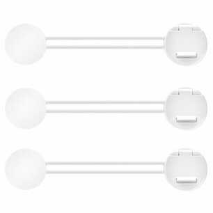 Reer multifunctionele kindersloten 3 stuks wit Reer multifunctionele kindersloten 3 stuks wit