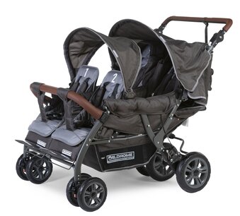 Childhome Wandelwagen Quadruple voor 4 kinderen + regenhoes + zonnekap Childhome Wandelwagen Quadruple voor 4 kinderen + regenhoes + zonnekap